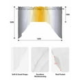 thumbnail image 6 of Gray Yellow Kitchen Curtains Swag Valance for Windows/Bathroom/Cafe, Modern Gradient Geometric Rod Pocket Drape Panel Swag Curtain Valance for Bedroom/Living Room 55''x36'', 6 of 6