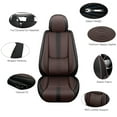 thumbnail image 3 of Leather Seat Covers for Subaru Most 98% Cars SUVs,Car Seat Covers Front Set,Waterproof Car Seat Protectors with Airbag,Comfort Interior Cover Seats for Cars(Black+Brown,Pillows), 3 of 6