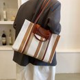 thumbnail image 1 of Bolso Hobo Retro de lona de gran capacidad para mujer, informal, cuadrado, para viajes de vacaciones, 1 of 6