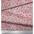 thumbnail image 3 of Soimoi Cotton Duck Fabric Red Berries Fruits Print Fabric by The Yard 42 Inch Wide, 3 of 3