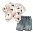 thumbnail image 2 of NAISIBABY Boy's Sets 2-Piece, Graphic Short Sleeve T-Shirt and Denim Shorts Summer Fashion Outfits Clothes Orange 5-6T, 2 of 3