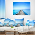 thumbnail image 4 of Designart Concrete and Rocks Pier - Seascape Throw Pillow - 18x18, 4 of 5