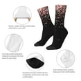 thumbnail image 6 of Goofa Rose Gold Glitter1 Printed Men's Crew Socks, Soft Durable Breathable Moisture-Wicking with Odor Control Cotton socks, 6 of 9