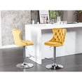 thumbnail image 3 of Velvet Barstools - Adjustable Seat Height - Pub and Home Ambiance - Comfortable Design, 3 of 7