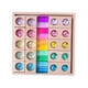 thumbnail image 3 of Juego de bloques de construcción de madera y acrílico con gemas. Juguete de construcción suave para aprender los colores. Juguete educativo para, 3 of 8