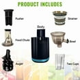 thumbnail image 5 of EVGTTI Cold Press Juicer Slow Masticating Machines Fit Whole Fruits & Vegetables Easy Clean for Batch Juicing, High Juice Yield 250W, 5 of 5