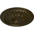 thumbnail image 2 of 38 3/8"OD x 2 7/8"P Oslo Ceiling Medallion (Fits Canopies up to 7 5/8"), Hand-Painted Green Gold, 2 of 4