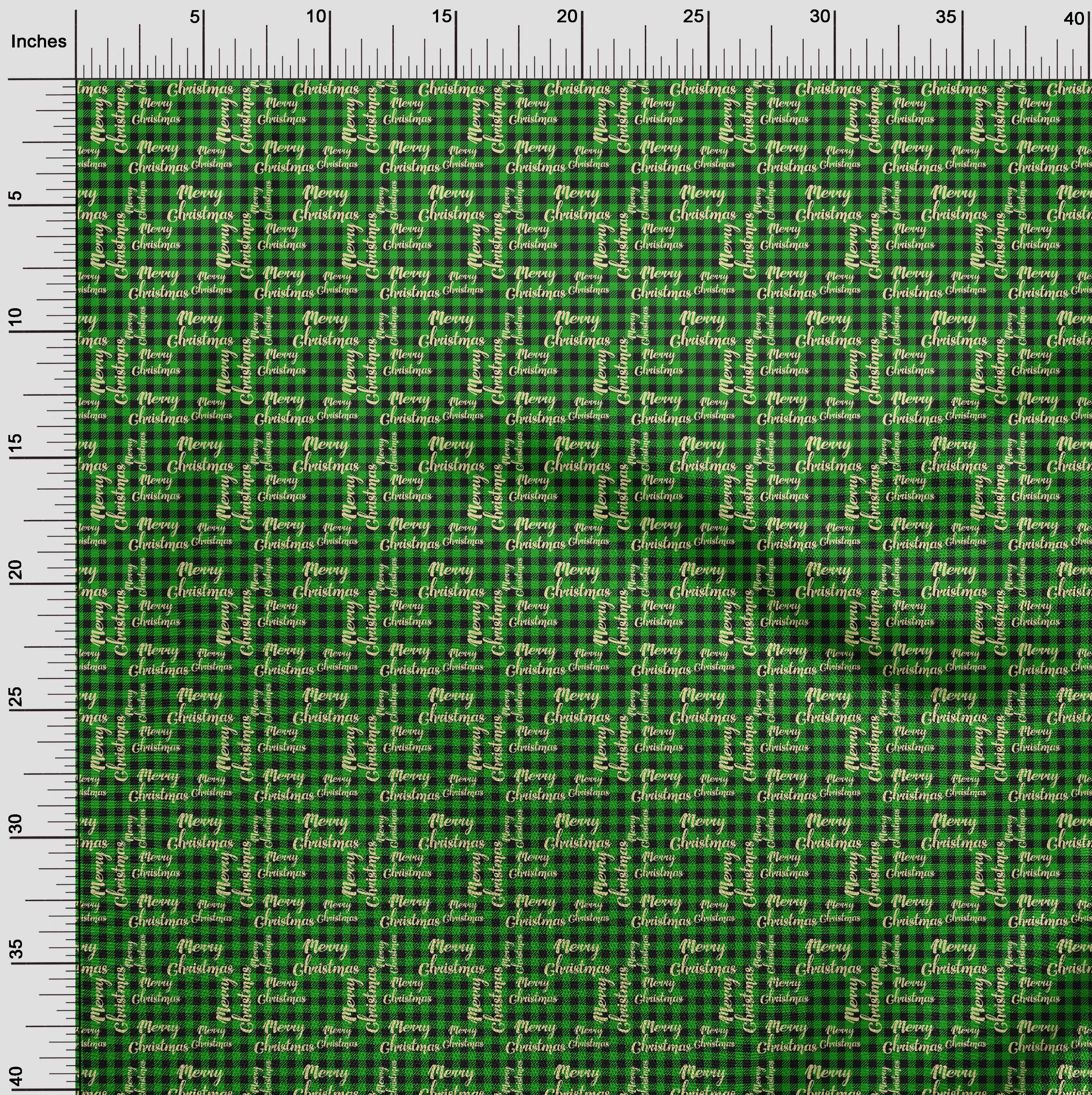 oneOone Cotton Cambric Green Fabric Merry Christmas Dress Material Fabric Print Fabric By The Yard 56 Inch Wide