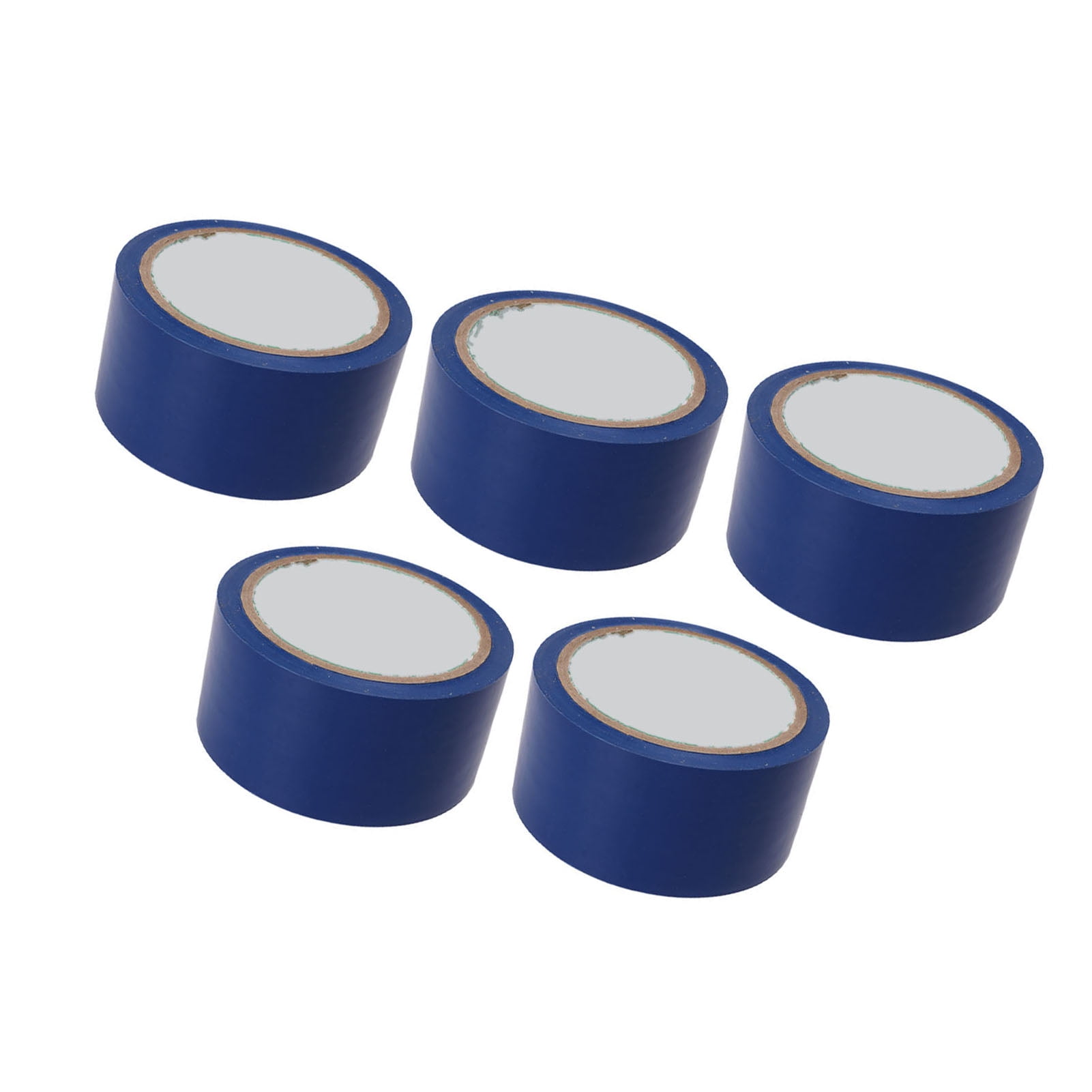 Yajisi 5 Pcs Floor Marking Tape 1.96 Inches / 5cm Width Adhesive Athletic Tape for Gymnasium Basketball Volleyball Tennis Court Marking Line Blue