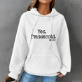 thumbnail image 2 of Women's Hoodies Oversized Sweatshirt Funny Print Sweater Long Sleeve Loose Cute Pullover Top Trendy Clothes, 2 of 3