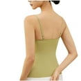thumbnail image 5 of AherBiu Womens Yoga Tank Tops with Built in Bra Adjustable Spaghetti Strap Basic Layer Camisole Comfy Pajamas Shirt Undershirt, 5 of 7