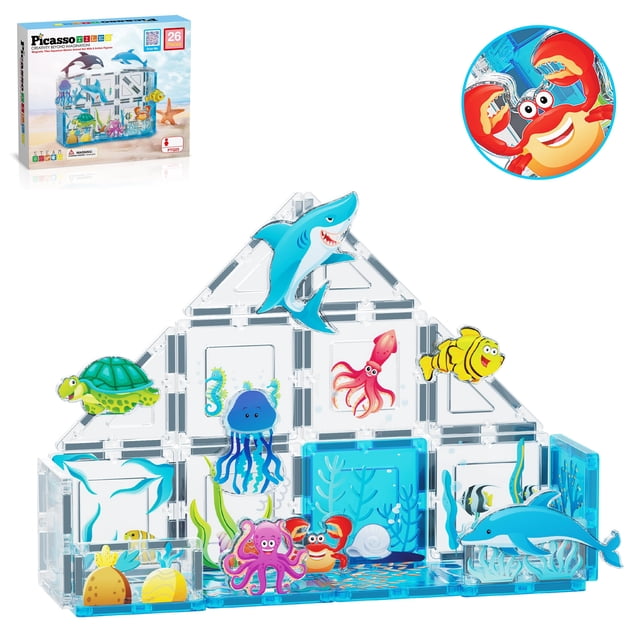 Building Blocks PicassoTiles Marine Animal World +3 años