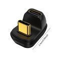 thumbnail image 2 of Type-C Male to Female Mobilephone Adapter Professional U Shape 8K 60Hz 5A 40Gbps ComputerNotebook Computer Converter Accessories USB 4.0 Gold, 2 of 9
