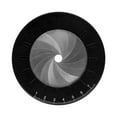 thumbnail image 1 of koolsoo Outil de Dessin Circulaire 12.5cm Diamètre Polyvalent Rotatif Rond Géométrique Noir, 1 of 8
