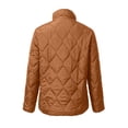 thumbnail image 4 of Ghalytn Women's Quilted Jacket Stand Collar Full Zip Lightweight Puffer Coat Long Sleeve Outerwear, 4 of 8