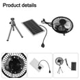 thumbnail image 6 of Aaaaaa10Wsolarpanelpowered Fan 4 Inch Solar Usb Dual Powered Fan Portable Travel For Camping Kitchen Outdoor, 6 of 8