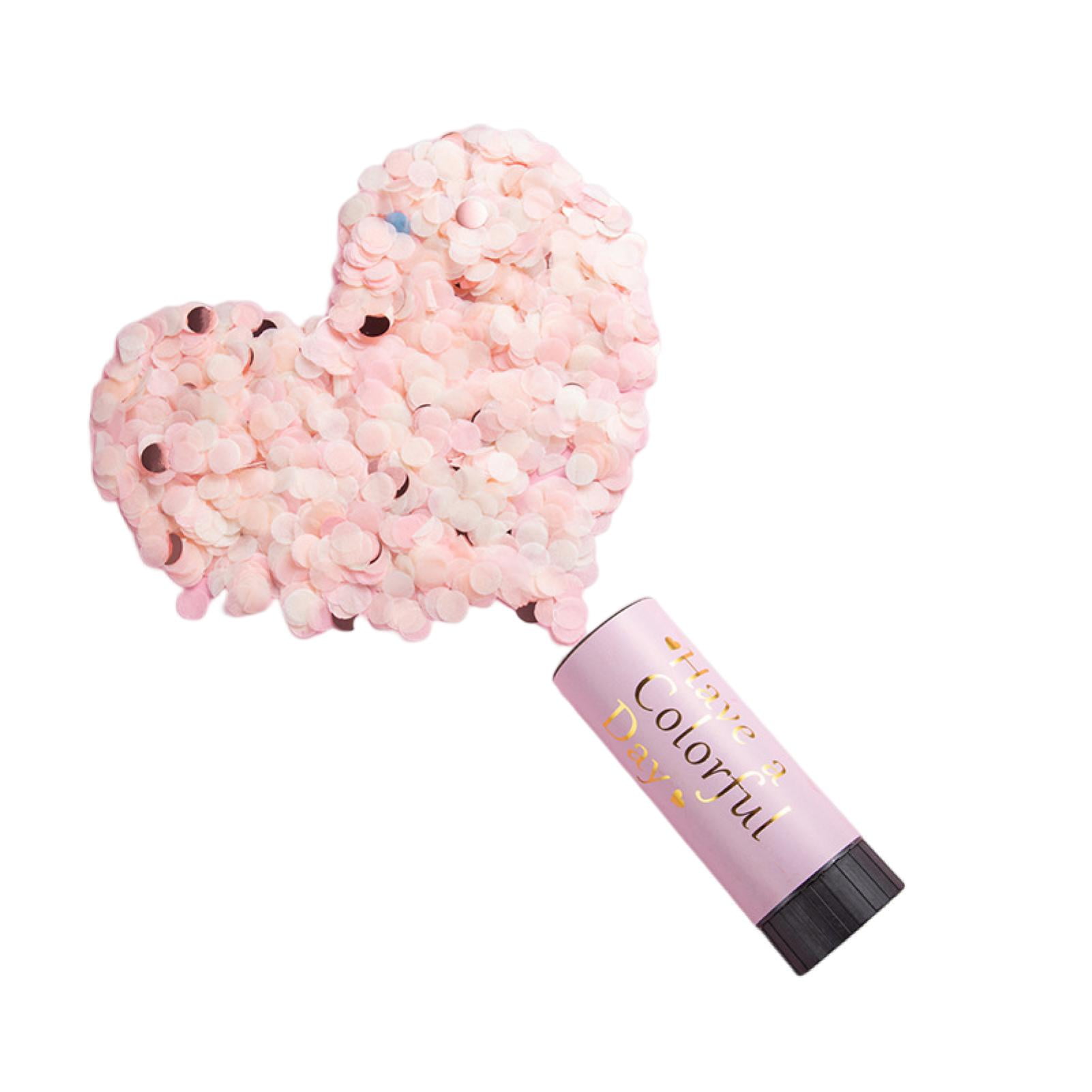 Pnellth Confetti Tube Romantic Handheld Congratulation Confetti Cannon Air Compressed Popper for
