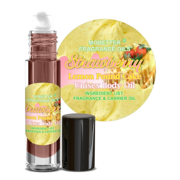 MOBETTER FRAGRANCE OILS Strawberry Lemon Pound Cake Fragrance Body Oil for Unisex