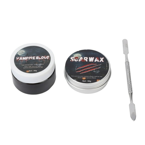 SFX Makeup Kit, Real Effect Safe 30g Skin Friendly Wound Modeling Scar Wax Multi Purpose with Spatula for