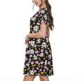 thumbnail image 2 of Balery Daisies Flowers Pattern Womens Dresses Loose Short sleeve Sundresses Swimsuit Coverup 2025 Summer Casual Dress for Women - A-Line Swing Dress, 2 of 6