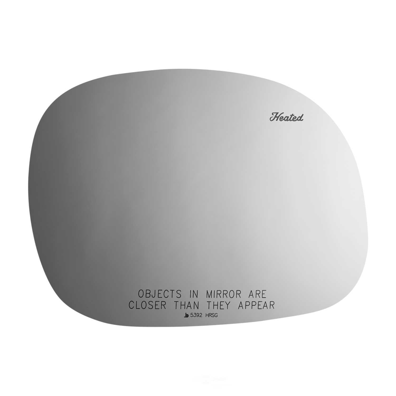 Burco Side View Mirror Replacement Glass with Motor Mount Plate - Clear Glass - 5392HRSG