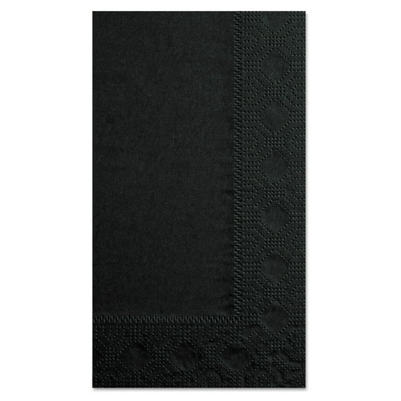 Hoffmaster 2-Ply Black Dinner Napkins, 1000 count