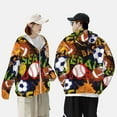 thumbnail image 6 of Kll Balls Print Men'S Women’s Upf 50+ Sun Protection Outdoor Hoodie Jacket Long Sleeve Fishing Hiking Performance Shirt- Medium, 6 of 8