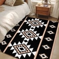 thumbnail image 5 of Black White Boho Area Rug 3x5 FT, Non Slip Entryway Bedside Carpet, Modern Western Aztec Abstract Geometric Washable Soft Floor Carpet Indoor Mat Non-Shedding Throw Rug for Dorm Kitchen Home Office, 5 of 9