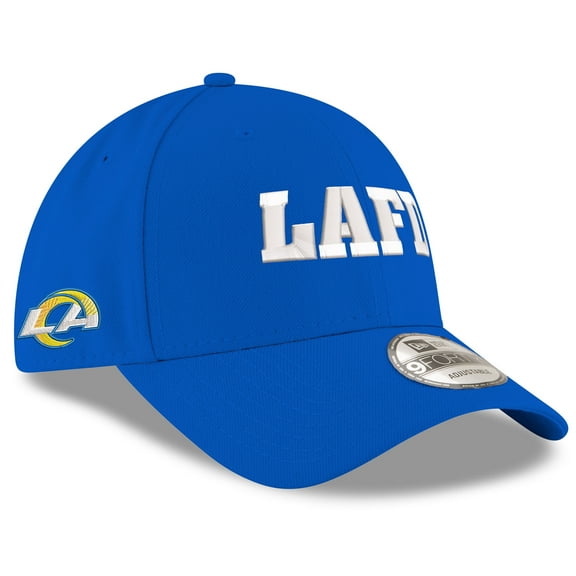 Men's New Era Royal Los Angeles Rams LAFD 9FORTY Adjustable Hat