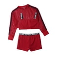 thumbnail image 1 of Girls 3-Piece Moisture Wicking Polyester Dance Tracksuit for Hip Hop and Jazz, 1 of 9