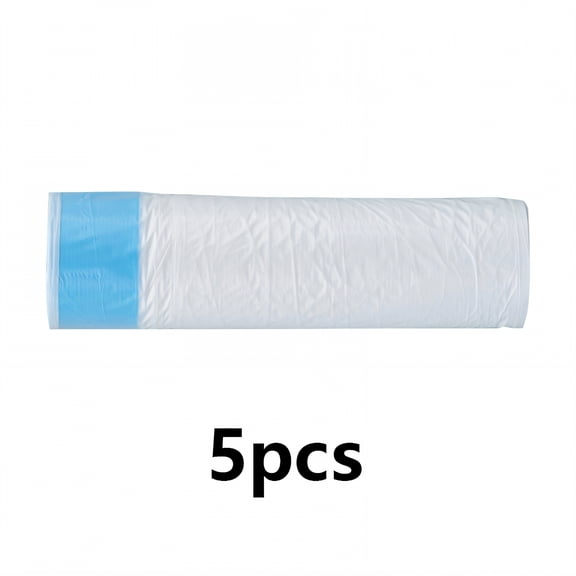 TELOLY 75Pcs Drawstring Bags,Heat-Resistant Material 1.6 Gallon Trash Bags,Excellent Elasticity Heavy Duty Trash Bags