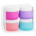 thumbnail image 1 of Frascos de silicona Mrsdry Travel Containers de 90 ml, paquete de 4 con bolsa, 1 of 9