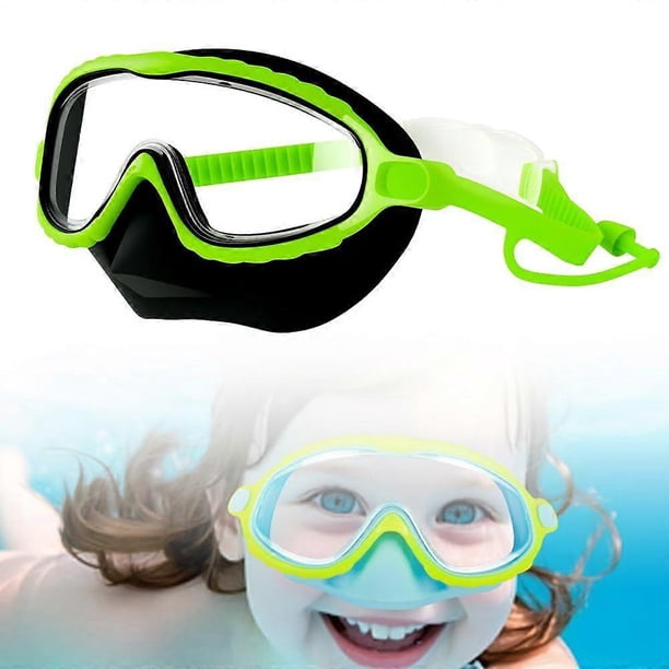 2025 Kids Swim Goggles with Nose Cover & Ear Plugs, Panorama HD Anti-Fog Diving Mask Googles for Pool & Beach
