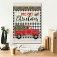thumbnail image 5 of Epic Graffiti 'Merry Christmas Red Truck' by Deb Strain, Giclee Canvas Wall Art, 18"x26", 5 of 8