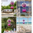 thumbnail image 3 of CoTa Global Circle Butterfly Wind Chime - Handmade Glass & Metal Chime, Colorful Butterflies Hanging Home Decor Gift, Indoor & Outdoor Cute Nature Art Decoration For Porch, Patio & Garden - 21.7", 3 of 7