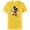 Yellow, variant on Disney Mickey Mouse Surprised - Short Sleeve Cotton T-Shirt for Adults - Customized-Black