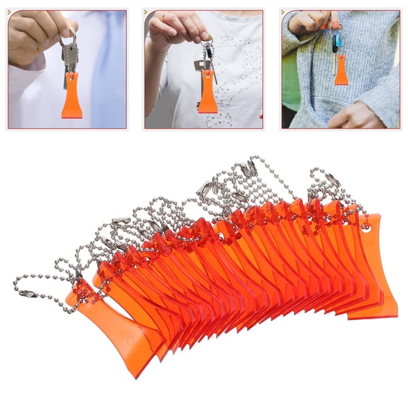 Raindrops 20pcs Scoop Shape Lotto Scratcher Iron Tool for Lotto Tickets Red