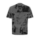 thumbnail image 4 of Ceisia Men's Abstract Splash Print T-shirt Loose Fit Short Sleeve Round Neck Casual Summer Fall Tee Tops Gray M Gifts, 4 of 8