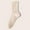 Beige, variant on NTACZA Breathable Womens Winter Socks Beige Thick Cotton Crew Socks Knitted Mid Calf Womens Dress Socks