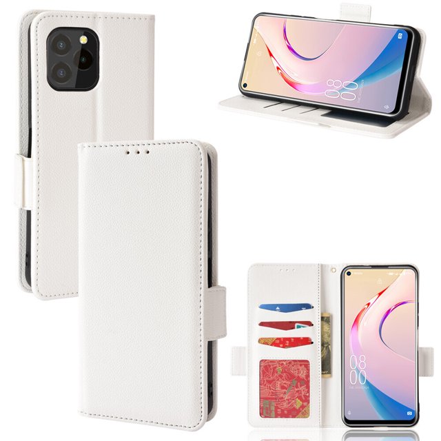 Oukitel C21 Pro Case , PU Leather Flip Cover Card Slots Magnetic Closure Wallet Case for Oukitel C21 Pro
