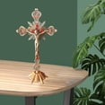 thumbnail image 4 of 2x Cristianismo Iglesia de piezaza crucifijo pequeña sala reliquias religiosas estatuilla Acción de Gracias hogar dormitorio Iglesia Pascua Navidad Cruz Soledad Crucifijo de pie, 4 of 10