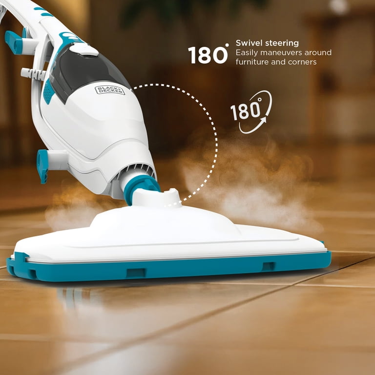 BLACK+DECKER Steam Mop and Cleaner with Handheld and 8 Attachments