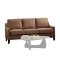 thumbnail image 3 of ACME Zapata Jr Upholstered Sloped Arms Sofa with Wood Frame in Brown, 3 of 3
