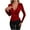 Wine tops for women, variant on ZZwxWA Womens Summer Tops 2025 Women's Spring and Summer Button Wrap Pleated Blouse Elegant Style Oversize Tunic V-Neck Solid Casual Tops Long Sleeve T-shirts Red XL