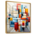 thumbnail image 2 of Designart "Abstract Geometric Composition III" Abstract Spirals Floater Framed Wall Decor, 2 of 7
