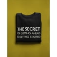 thumbnail image 3 of "the Secret" Motivation Quote Sweatshirt Men -Image by Shutterstock, Male Small, 3 of 4