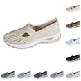 thumbnail image 6 of XIMIN Orthopedic Anti-Slip Sole Shoes for Women Slip-on Casual Sneakers Comfort Non Slip Work Travel Sneakers Woven Arch Support Lightweight Breathable Soft Sole Walking Shoes, 6 of 8