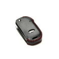 thumbnail image 3 of Vitodeco Genuine Leather Smart Flip Key Fob Remote Case with Key Holder Compatible for KIA Sportage, KIA Forte - 4-Button, Black/Red, 3 of 6