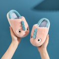 thumbnail image 2 of XIMIN Kids Baby Boys Girls Cute Dinosaur Cozy Plush Slippers Non Slip Cotton Knit Indoors House Bedroom Shoes Fall Winter Warm Furry Shoes, 2 of 9