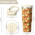 thumbnail image 4 of Leopard Print 30oz Handheld Travel Tumbler with Handle – Double Wall Stainless Steel Insulated Cup, Flip Straw Lid, Leak-Proof & BPA-Free for Hot and Cold Drinks – Durable Coffee & Juice Mug Black, 4 of 6